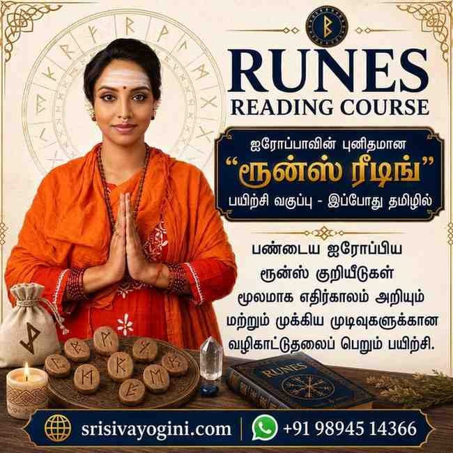 Learn Runes Reading Course in Tamil - Ancient Nordic Divination by Sri Sivayogini Mataji